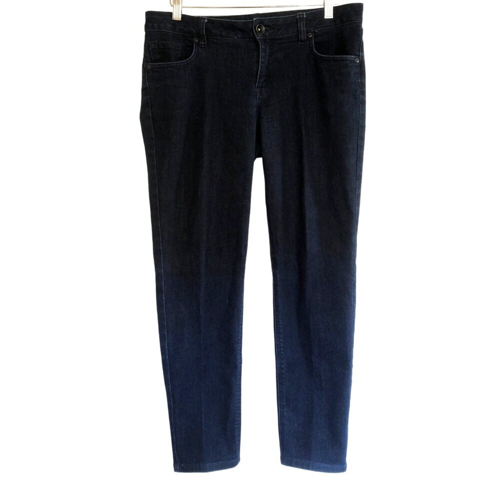 A.N.A.- WOMENS DARK DENIUM MID-RISE SKINNY 78% COTTON JEANS SIZE 30/10